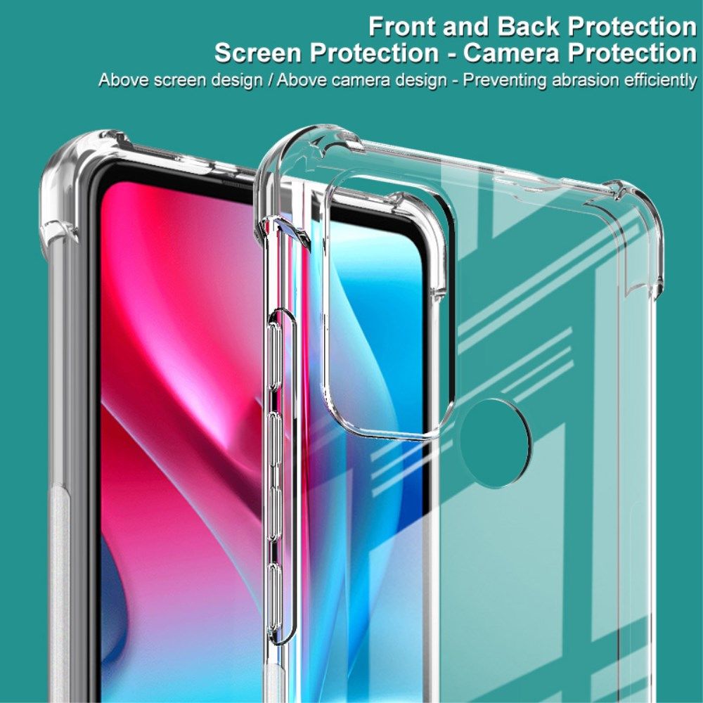 Motorola Moto G60s Hoesje Dun TPU + Screen Protector Transparant afbeelding 5