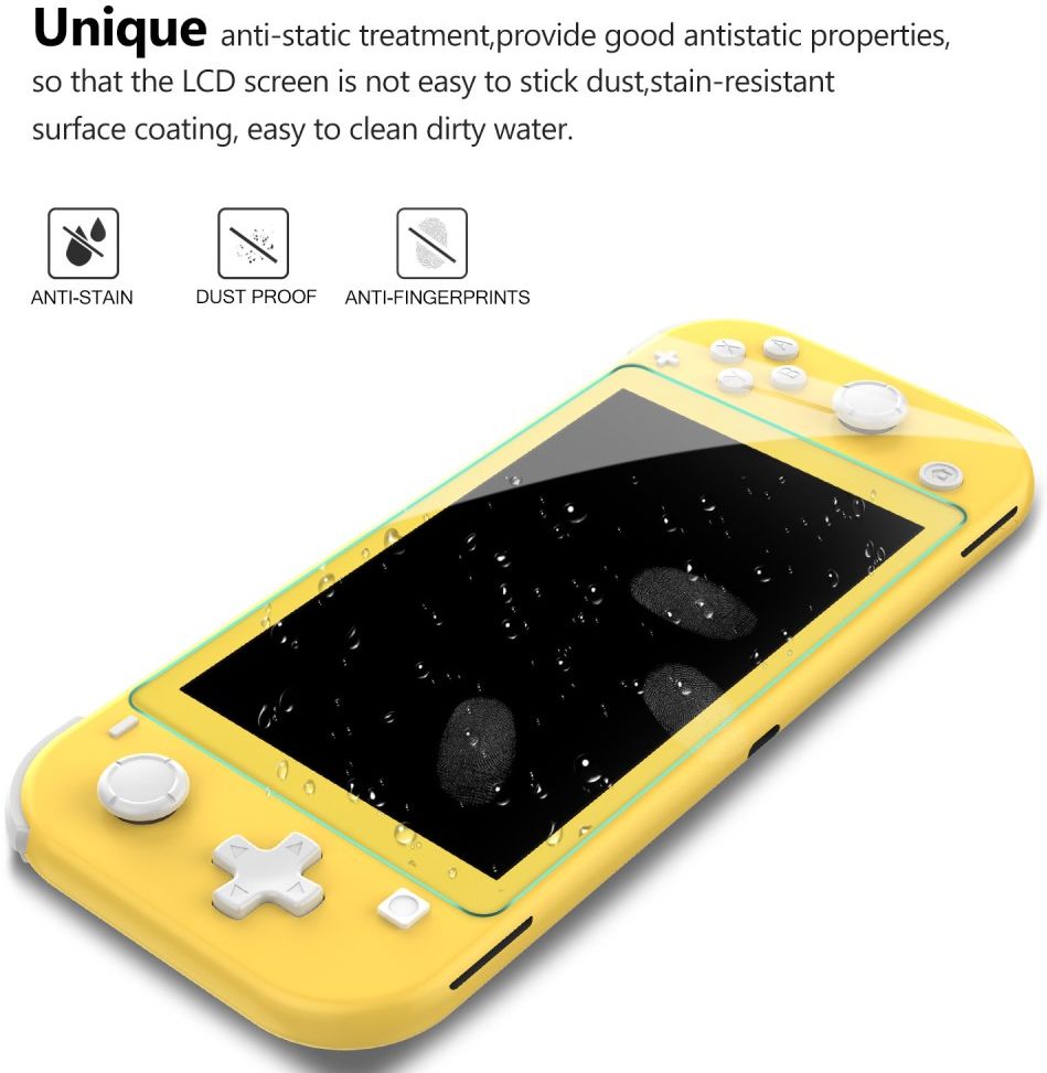 Nintendo Switch Lite Screen Protector 9H Tempered Glass 0.25mm afbeelding 6