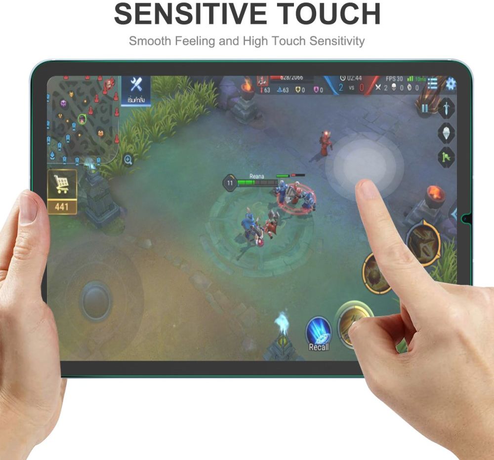 Apple iPad Mini 6 Screen Protector 9H Tempered Glass Full Cover 2-Pack afbeelding 4