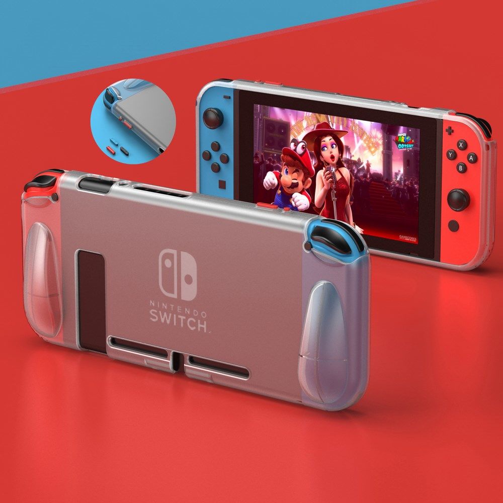 Nintendo Switch Hoesje Dun TPU Protection Cover Matte Transparant afbeelding 4