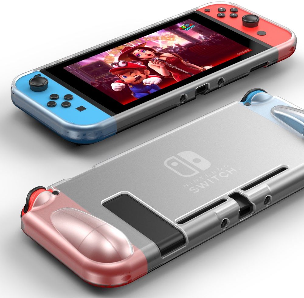 Nintendo Switch Hoesje Dun TPU Protection Cover Matte Transparant afbeelding 3