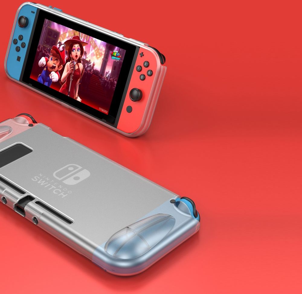 Nintendo Switch Hoesje Dun TPU Protection Cover Matte Transparant afbeelding 12