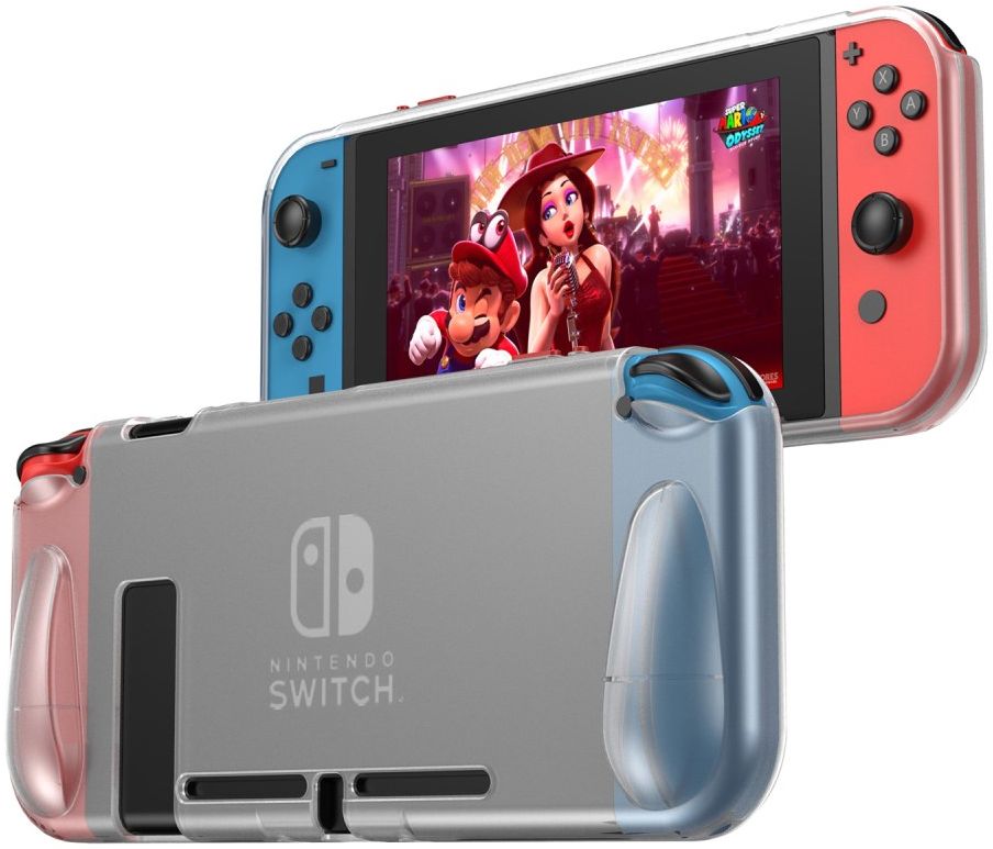 Nintendo Switch Hoesje Dun TPU Protection Cover Matte Transparant afbeelding 1