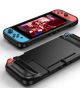 Nintendo Switch Hoesje Geborsteld TPU Flexibele Cover Zwart