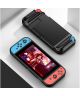 Nintendo Switch Hoesje Geborsteld TPU Flexibele Cover Zwart