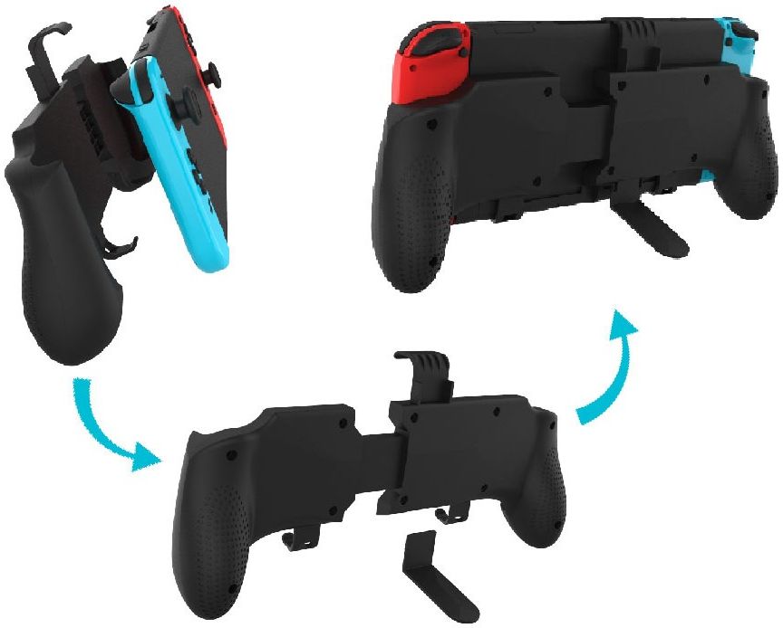 Houder voor Ergonomisch Gamen/Grip Nintendo Switch/Switch Lite Zwart afbeelding 7