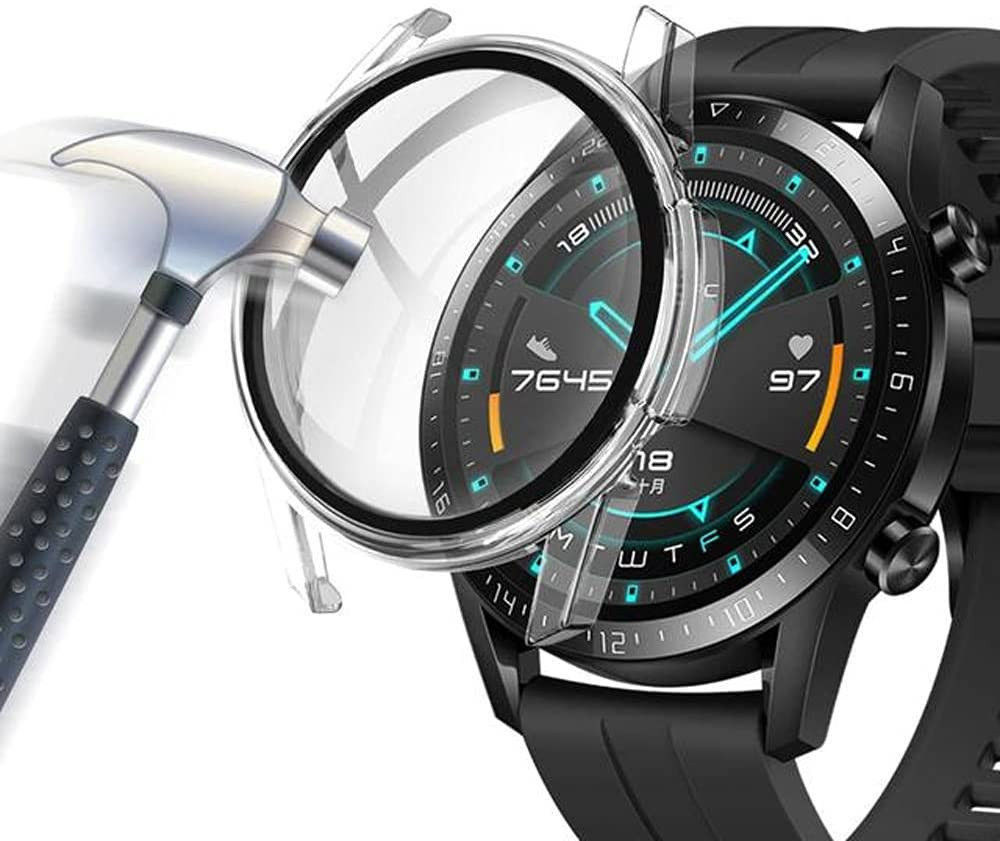 Huawei Watch GT 2 46MM Hoesje Hard Plastic met Tempered Glass Clear afbeelding 1