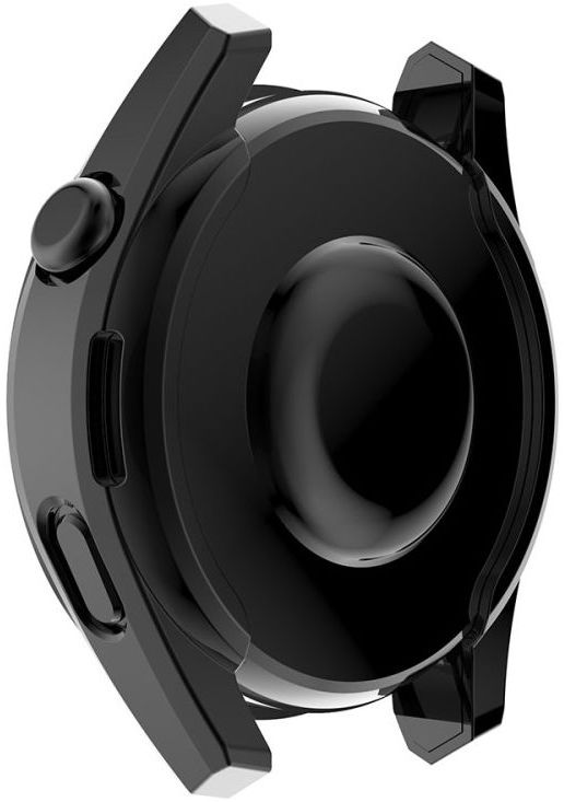 Huawei Watch 3 Pro Hoesje Hard Plastic met Tempered Glass Zwart afbeelding 4