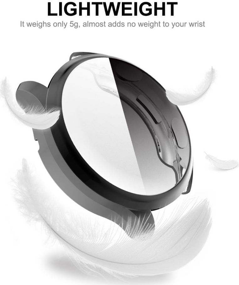Huawei Watch 3 Hoesje Hard Plastic Bumper met Tempered Glass Roze afbeelding 6