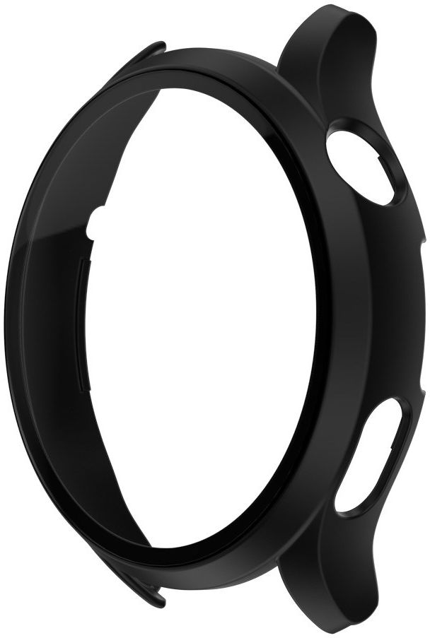 Huawei Watch 3 Pro Hoesje Hard Plastic Bumper met Tempered Glass Zwart afbeelding 5