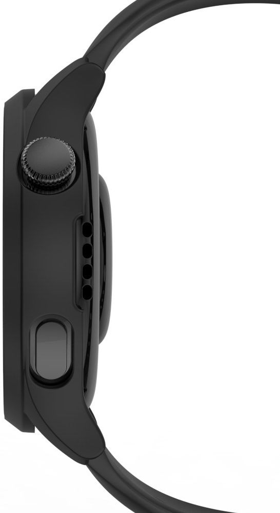 Huawei Watch 3 Pro Hoesje Hard Plastic Bumper met Tempered Glass Zwart afbeelding 4