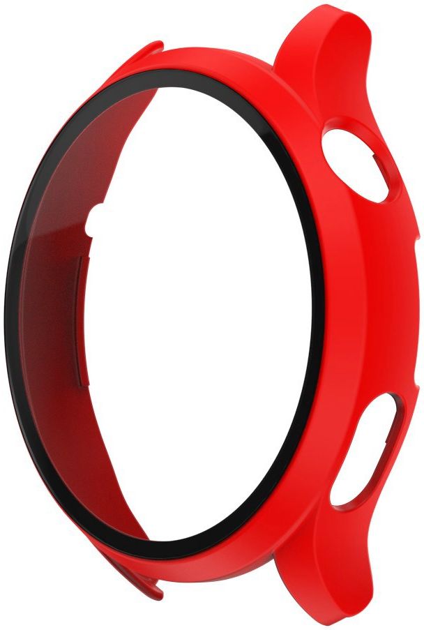 Huawei Watch 3 Pro Hoesje Hard Plastic Bumper met Tempered Glass Rood afbeelding 4