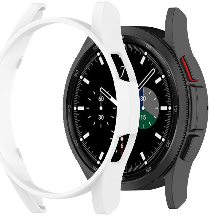 Samsung Galaxy Watch 4 Classic 42MM Hoesje - Hard Plastic Bumper - Wit afbeelding 2