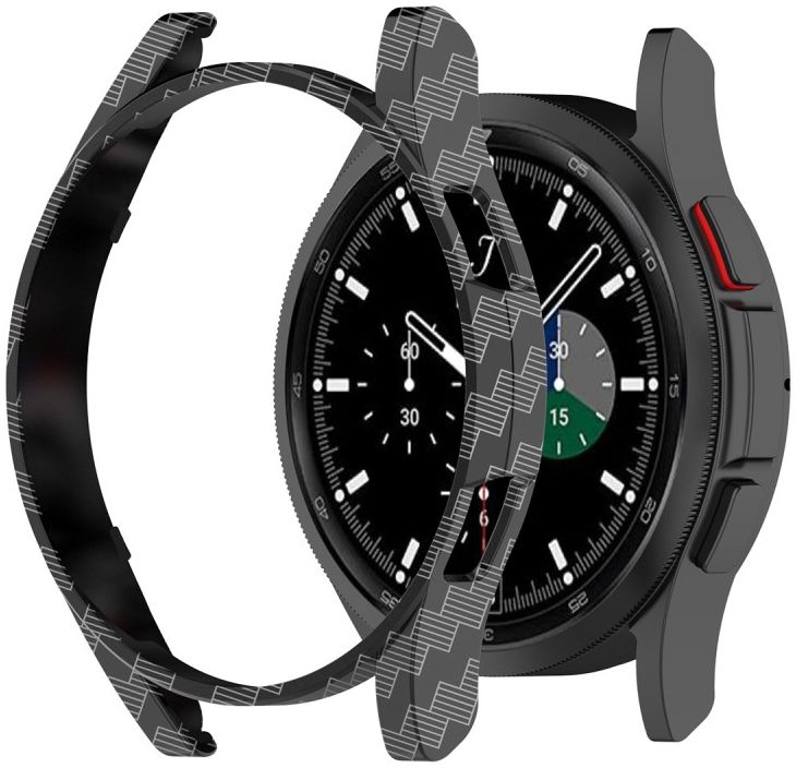 Samsung Galaxy Watch 4 Classic 42MM Hoesje - Hard Plastic Bumper - Carbon afbeelding 2