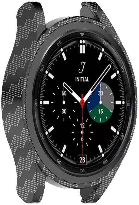 Samsung Galaxy Watch 4 Classic 42MM Hoesje - Hard Plastic Bumper - Carbon afbeelding 3