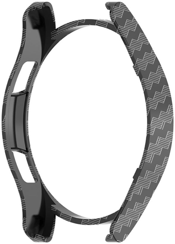 Samsung Galaxy Watch 4 44MM Hoesje Hard Plastic Bumper Carbon afbeelding 5