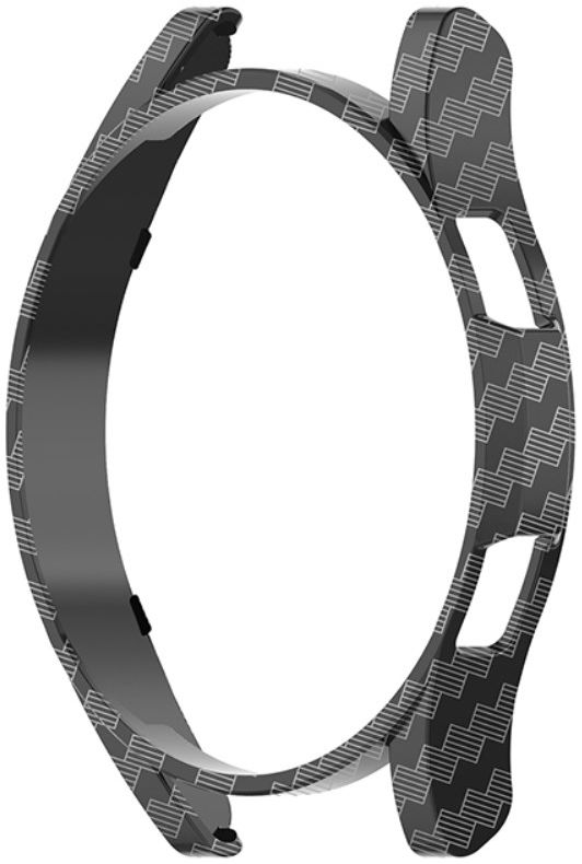 Samsung Galaxy Watch 4 44MM Hoesje Hard Plastic Bumper Carbon afbeelding 4