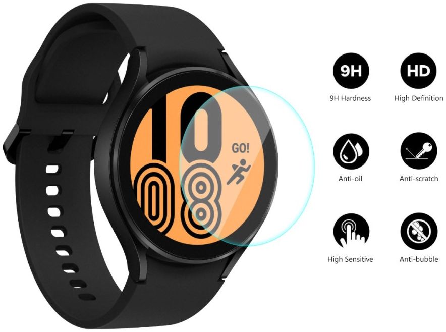 Samsung Galaxy Watch 4 40MM Screen Protector 9H Tempered Glass afbeelding 3