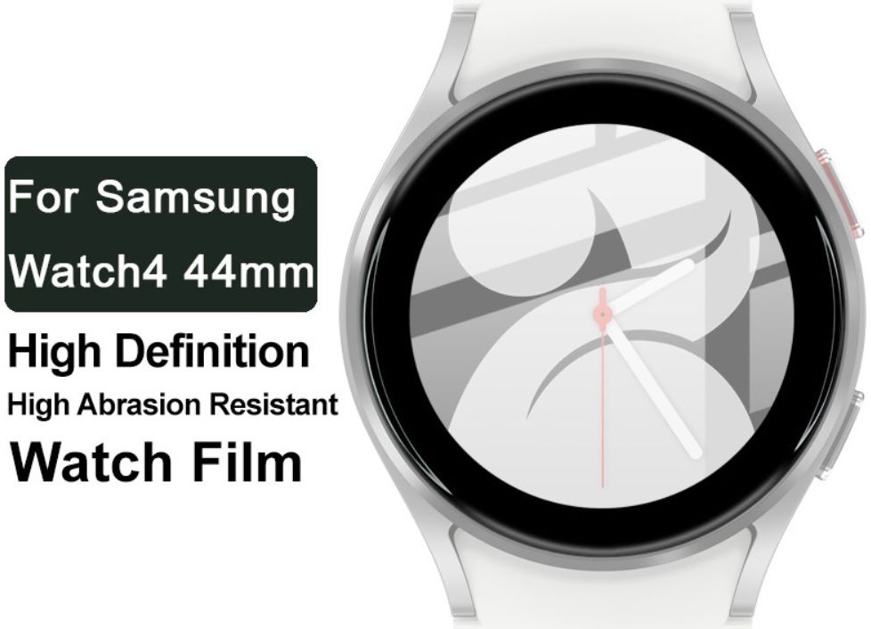 Imak Samsung Galaxy Watch 4 44MM Screen Protector Display Folie Zwart afbeelding 6