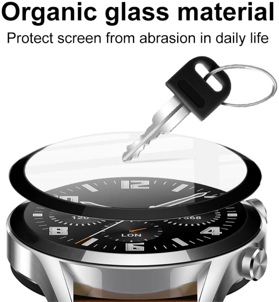 Imak Samsung Galaxy Watch 4 44MM Screen Protector Display Folie Zwart afbeelding 4