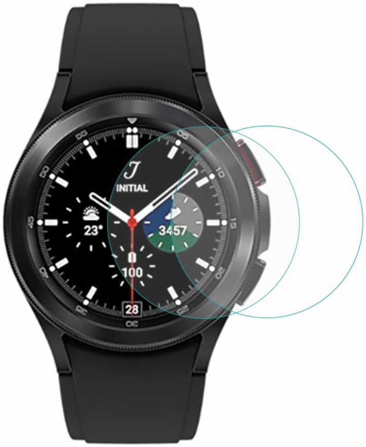 Samsung Galaxy Watch 4 Classic 46MM Screen Protector - Display Folie 2P afbeelding 1