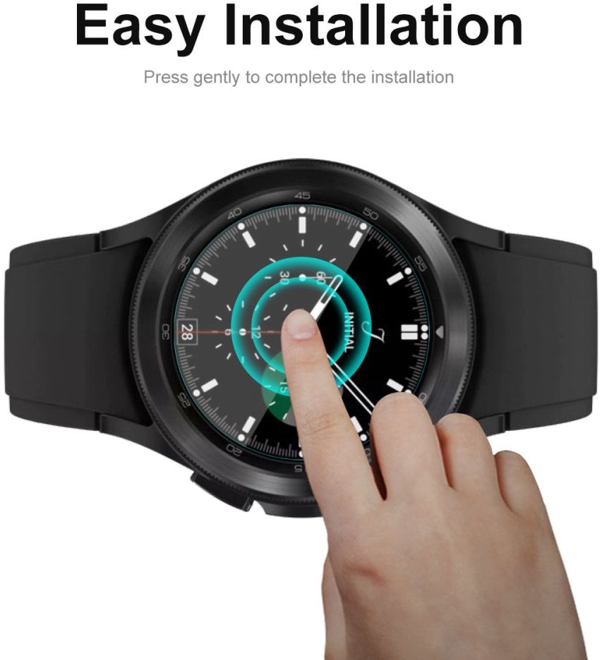 Samsung Galaxy Watch 4 Classic 46MM Screen Protector - Display Folie afbeelding 2