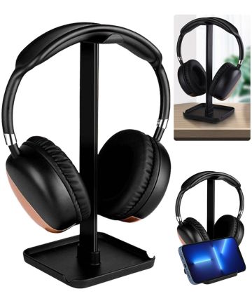 Universele Koptelefoon Houder - Headset Stand voor op je Bureau Zwart Houders