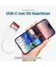 USB-C Adapter met SD-Kaartlezer voor Laptop, Tablet of Smartphone