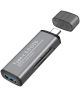 Compacte USB-C Kaartlezer Voor USB / Micro-SD / SD Kaart Grijs