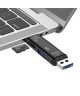 Multifunctionele 5 in 1 Kaartlezer Micro USB/USB/USB-C Wit