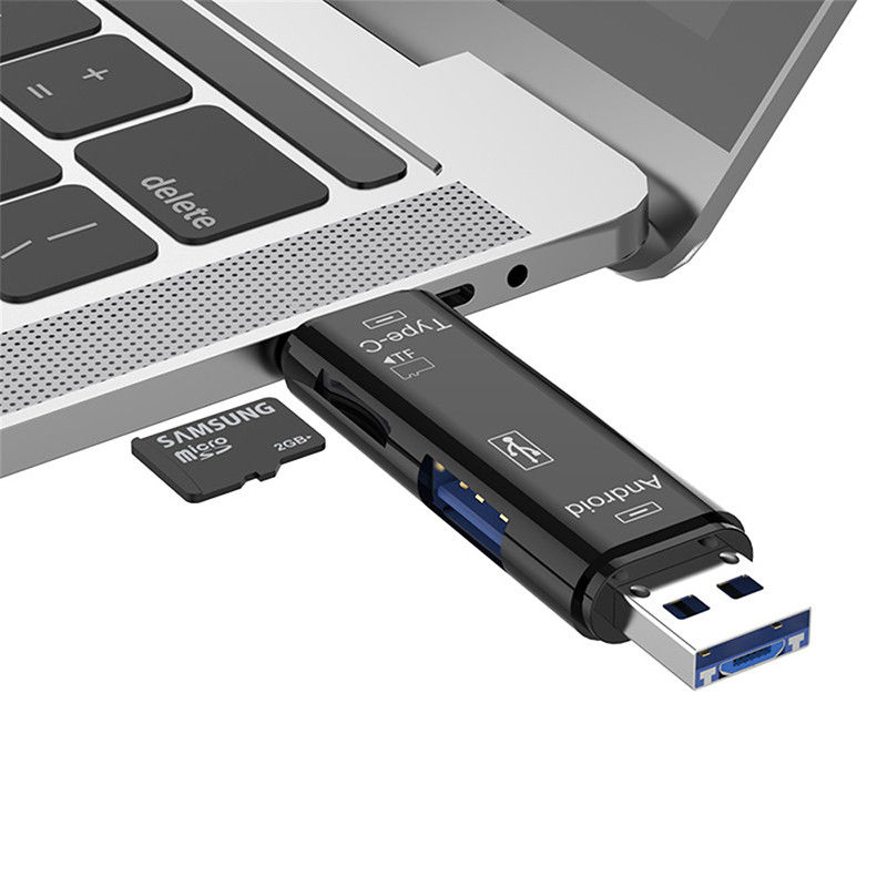 Multifunctionele 5 in 1 Kaartlezer Micro USB/USB/USB-C Wit afbeelding 7