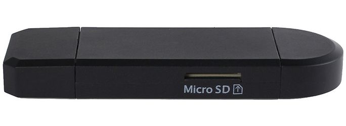 On The Go Geheugenkaartlezer USB 2.0 / MicroUSB / USB-C Cardreader afbeelding 6