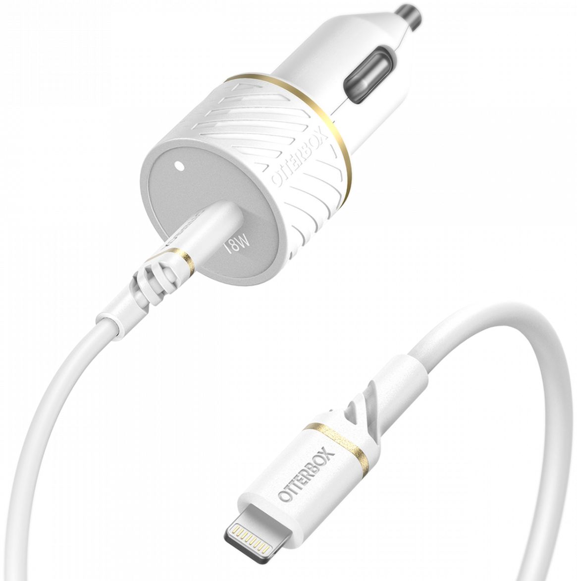 OtterBox 18W PD Autolader Fast Charge + USB-C naar Lightning Kabel 1M afbeelding 1
