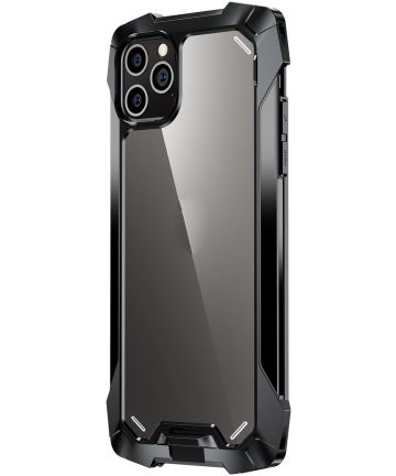 R-Just Metal Airbag iPhone 13 Pro Max Hoesje Schokbestendig Zwart Hoesjes