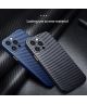 R-Just Carbon Fiber Apple iPhone 13 Pro Hoesje Back Cover Blauw