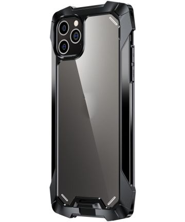 R-Just Metal Airbag iPhone 12 Pro Max Hoesje Schokbestendig Zwart Hoesjes