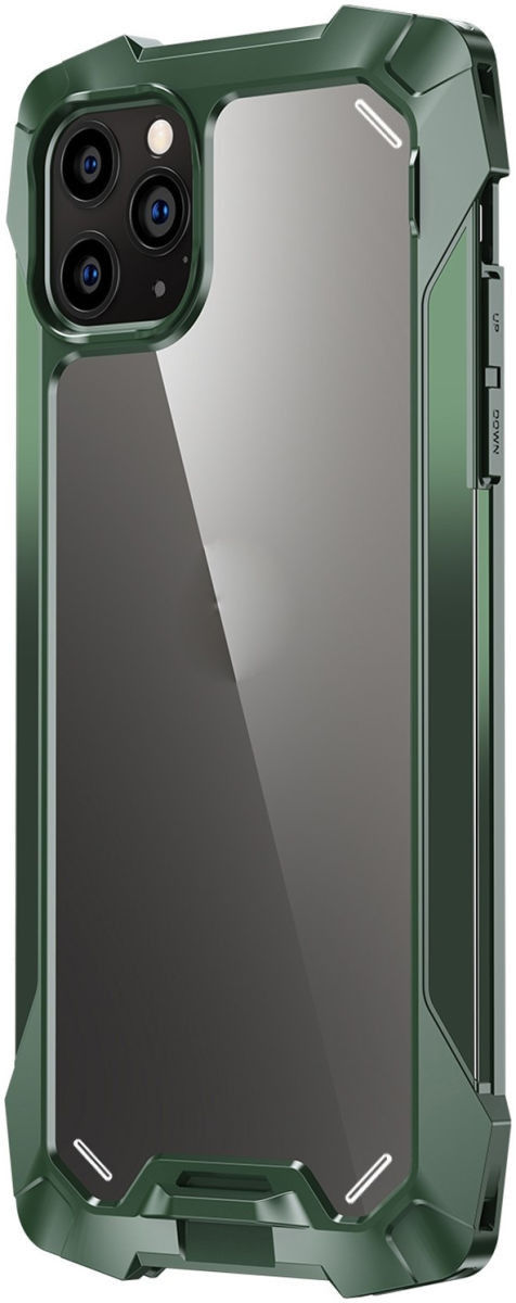 R-Just Metal Airbag iPhone 12 Pro Max Hoesje Schokbestendig Groen afbeelding 1