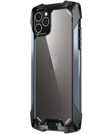 R-Just Metal Airbag iPhone 12 Pro Max Hoesje Schokbestendig Blauw Hoesjes