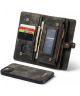 CaseMe 2-in-1 iPhone 13 Mini Hoesje Book Case met Back Cover Zwart