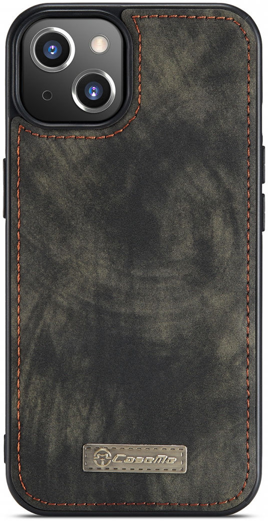 CaseMe 2-in-1 iPhone 13 Mini Hoesje Book Case met Back Cover Zwart afbeelding 6