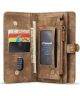 CaseMe 2-in-1 iPhone 13 Mini Hoesje Book Case met Back Cover Bruin