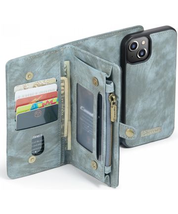 CaseMe 2-in-1 Apple iPhone 13 Hoesje Book Case met Back Cover Blauw Hoesjes