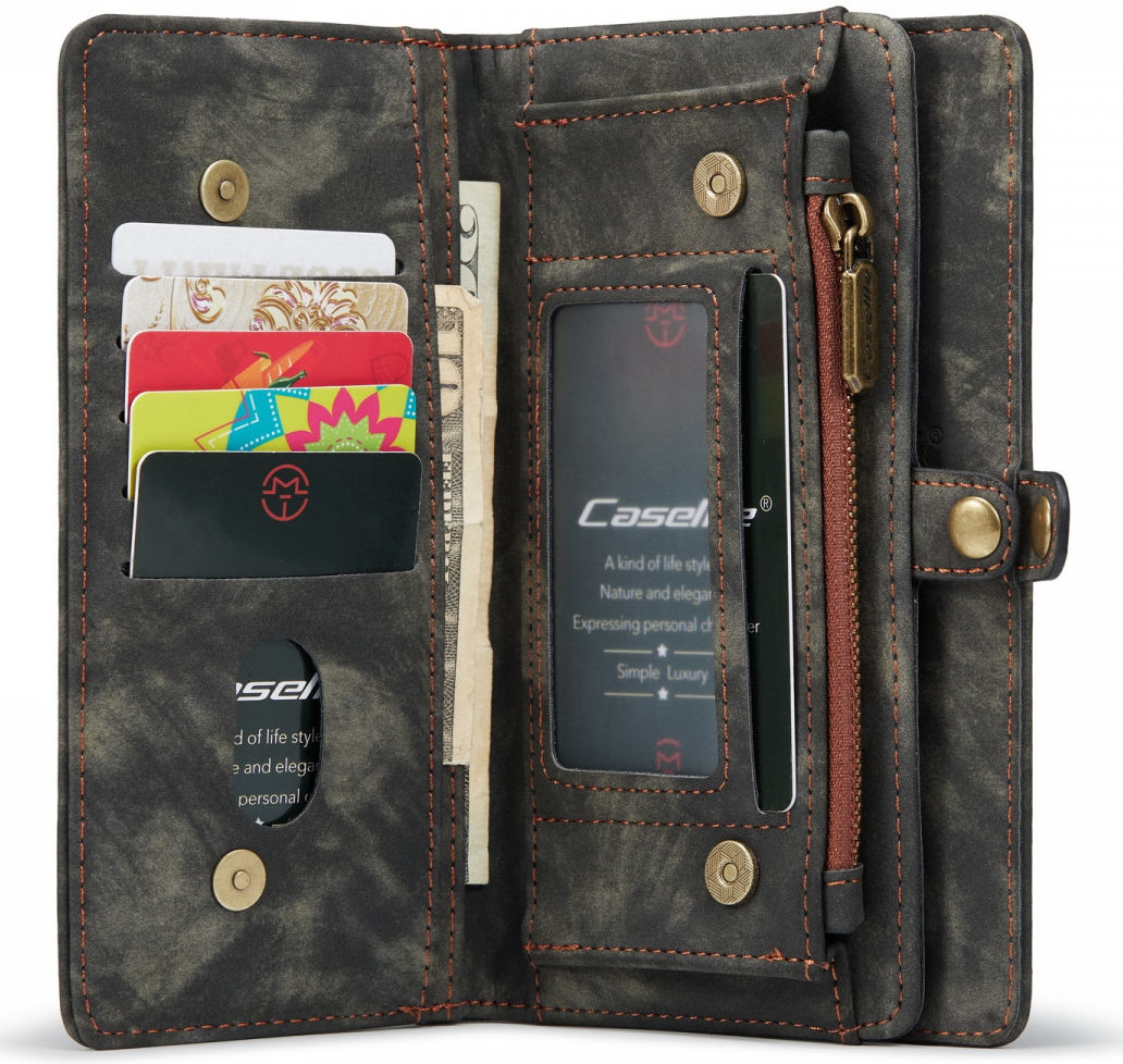 CaseMe 008 iPhone 13 Pro Max Hoesje Book Case met Back Cover Zwart afbeelding 4