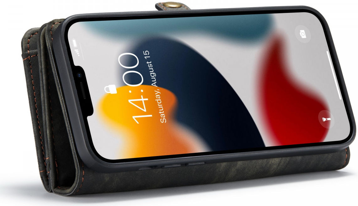 CaseMe 008 iPhone 13 Pro Max Hoesje Book Case met Back Cover Zwart afbeelding 7