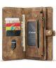 CaseMe 2-in-1 iPhone 13 Pro Max Hoesje Book Case met Back Cover Bruin