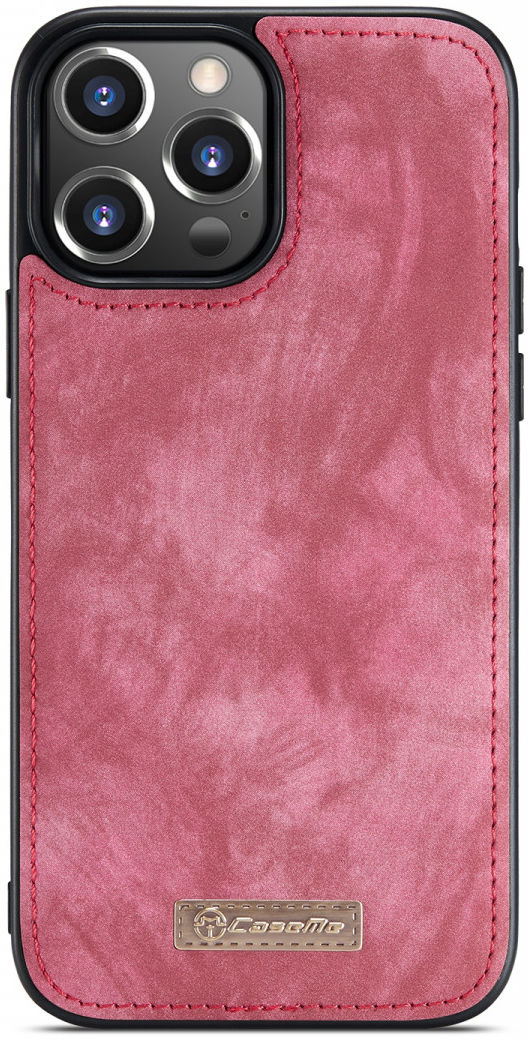 CaseMe 008 iPhone 13 Pro Max Hoesje Book Case met Back Cover Rood afbeelding 6