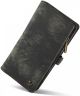 CaseMe 2-in-1 iPhone 12 Mini Hoesje Book Case met Back Cover Zwart