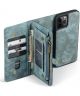 CaseMe 2-in-1 iPhone 12 / 12 Pro Hoesje Book Case met Back Cover Blauw