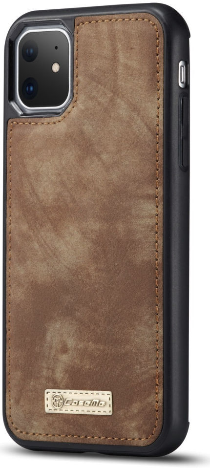 CaseMe 008 Apple iPhone 11 Hoesje Book Case met Back Cover Bruin afbeelding 6
