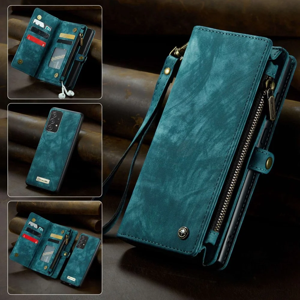 CaseMe 008 Samsung A52  A52S Hoesje Book Case en Back Cover Blauw afbeelding 5